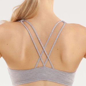Lululemon Free To Be Bra - Metallic Silver - 4